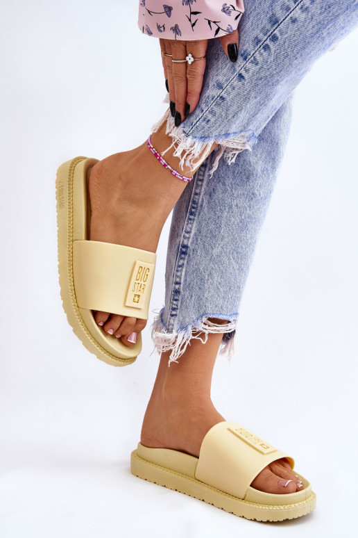 Chinelos Big Star JJ274A305 amarelo