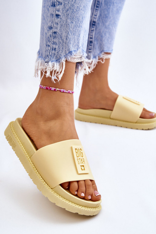 Chinelos Big Star JJ274A305 amarelo