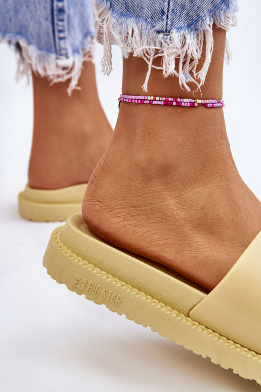 Chinelos Big Star JJ274A305 amarelo