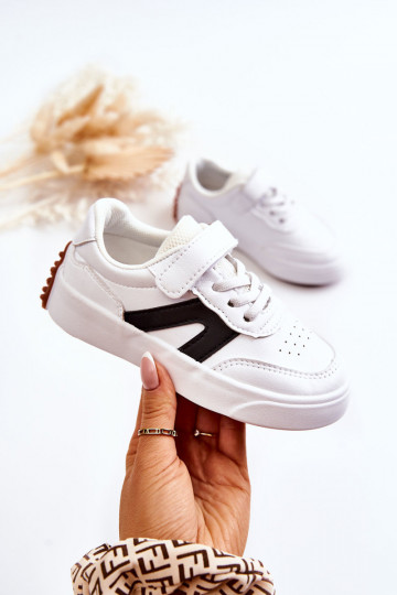 Calçado desportivo infantil branco-preto Jessie