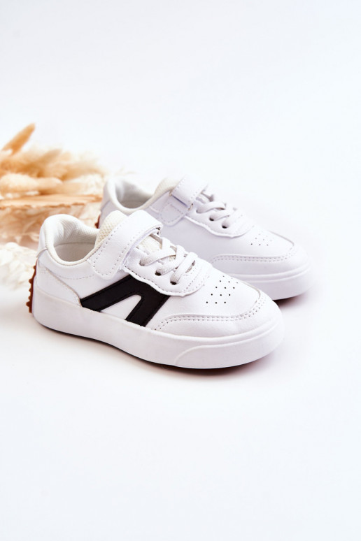 Calçado desportivo infantil branco-preto Jessie