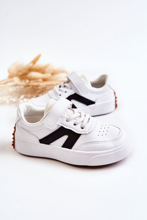 Calçado desportivo infantil branco-preto Jessie