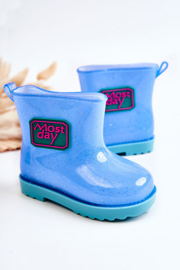 Botas infantis de borracha cor azul Rain