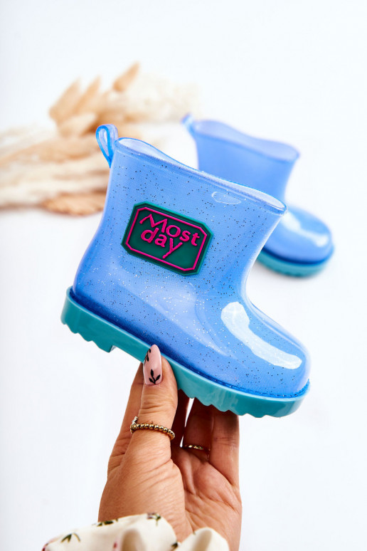 Botas infantis de borracha cor azul Rain