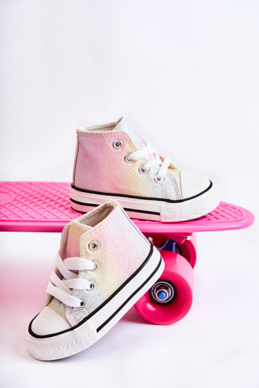 Tênis branco com sola em várias cores Blanka