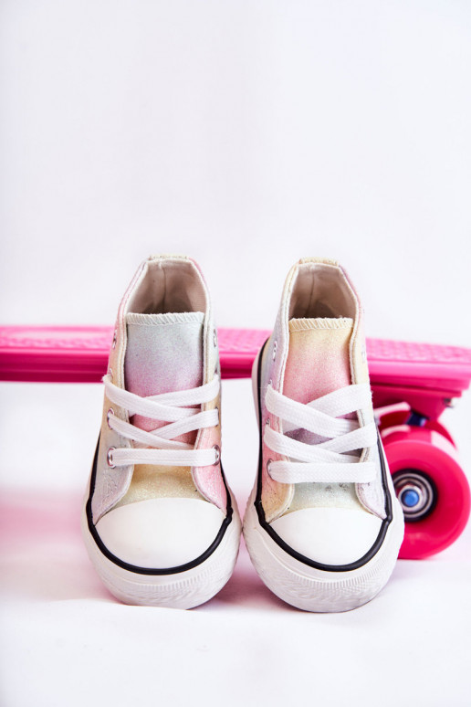 Tênis branco com sola em várias cores Blanka