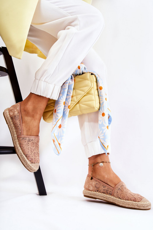 Alpercatas modelo clássico com elementos vazados Nude Catris Alpercatas modelo clássico com elementos vazados Nude Catris