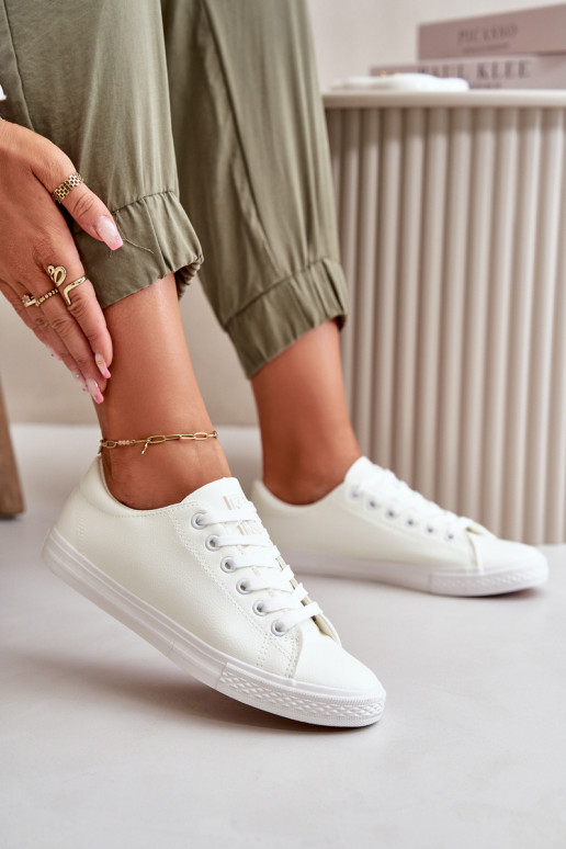 com alças Sapatos casuais modelo clássico na cor branca Misima