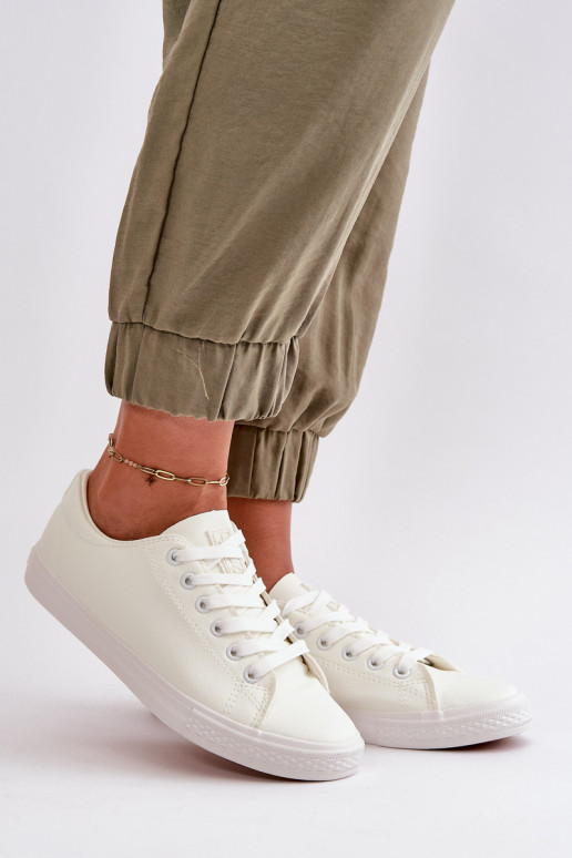 com alças Sapatos casuais modelo clássico na cor branca Misima