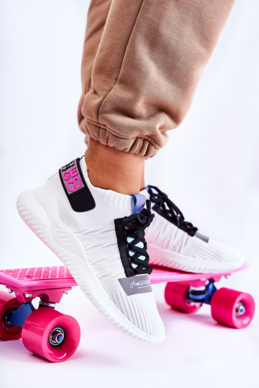 Sapatos Klayra cor branca do modelo tênis Sapatos Klayra cor branca do modelo tênis