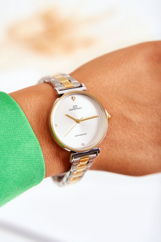 Relógio impermeável feminino Giorgio & Dario cor ouro-prata Relógio impermeável feminino Giorgio & Dario cor ouro-prata