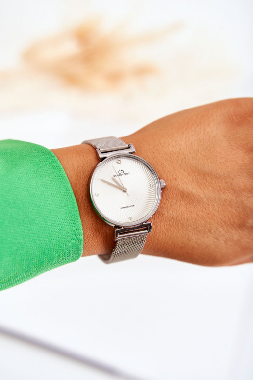 Relógio feminino resistente à água da Giorgio & Dario em prata Relógio feminino resistente à água da Giorgio & Dario em prata