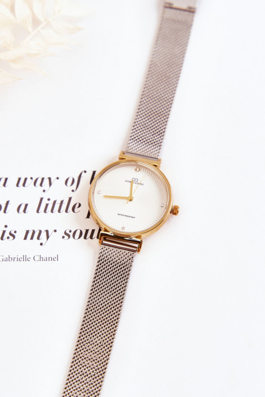 Relógio impermeável feminino Giorgio & Dario cor ouro-prata Relógio impermeável feminino Giorgio & Dario cor ouro-prata