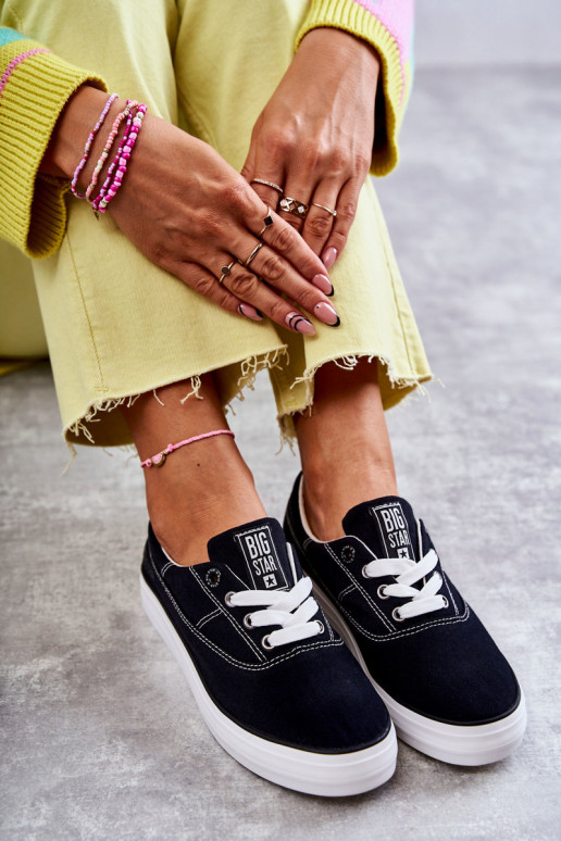 Tênis de tecido i Big Star KK274019 preto Tênis de tecido i Big Star KK274019 preto