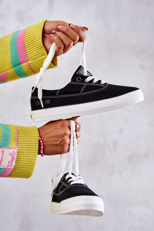 Tênis de tecido i Big Star KK274019 preto Tênis de tecido i Big Star KK274019 preto