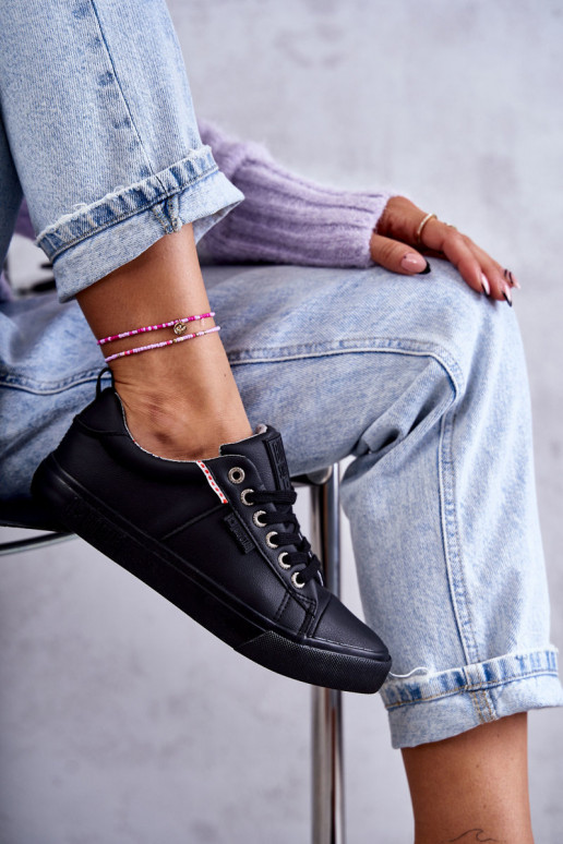 Sapatos casuais femininos Big Star KK274006 pretos