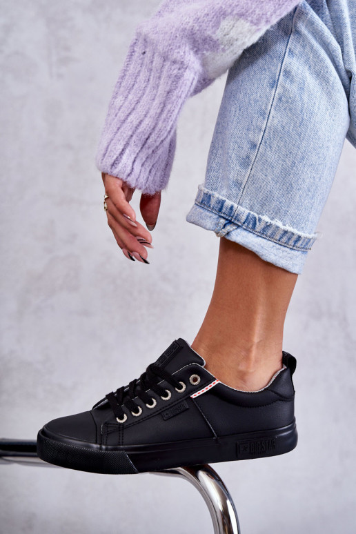 Sapatos casuais femininos Big Star KK274006 pretos