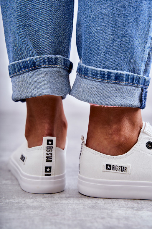 tênis de sola plana Big Star KK274010 cor branca tênis de sola plana Big Star KK274010 cor branca