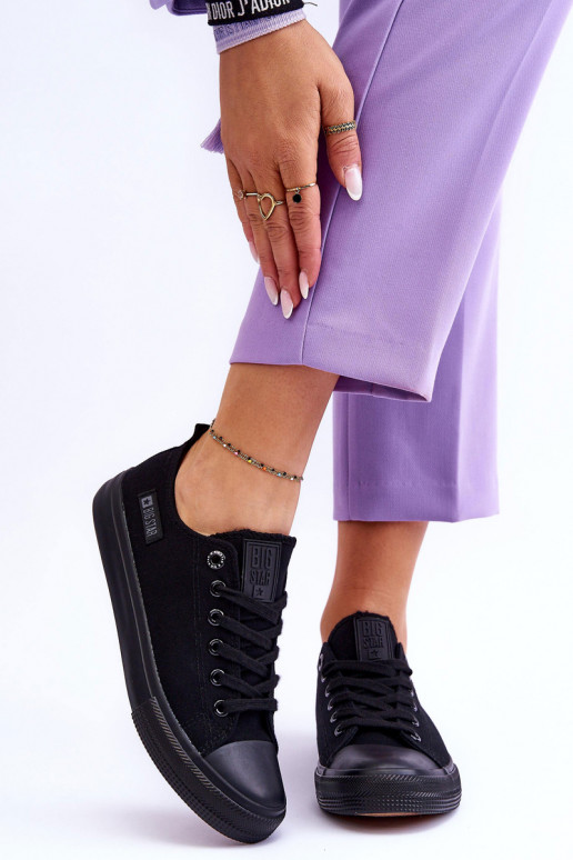 Sapatos de lazer em tecido Big Star KK274009 preto Sapatos de lazer em tecido Big Star KK274009 preto