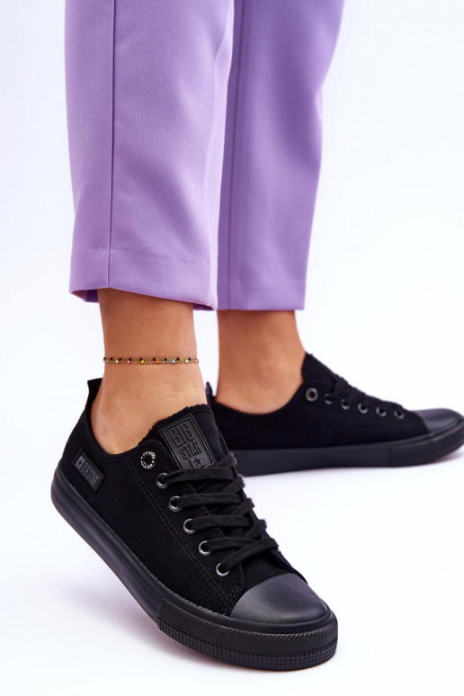 Sapatos de lazer em tecido Big Star KK274009 preto Sapatos de lazer em tecido Big Star KK274009 preto