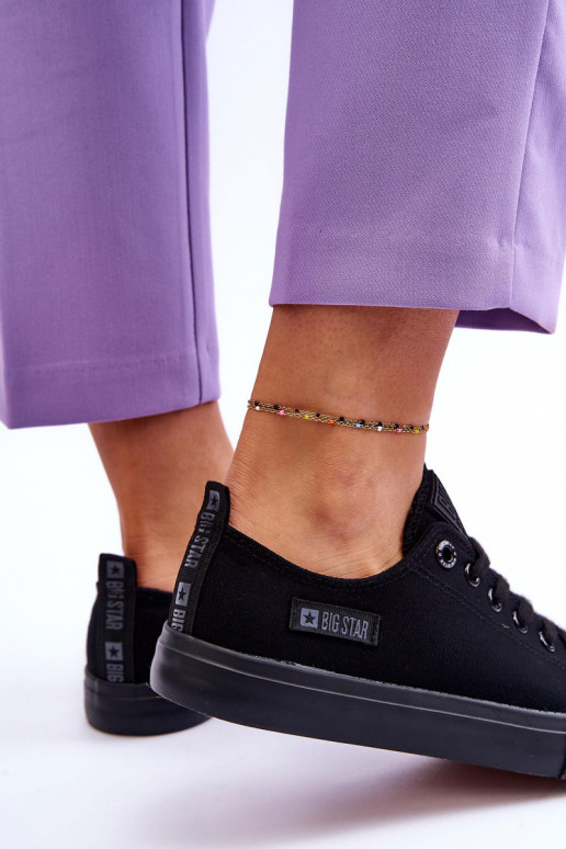 Sapatos de lazer em tecido Big Star KK274009 preto Sapatos de lazer em tecido Big Star KK274009 preto