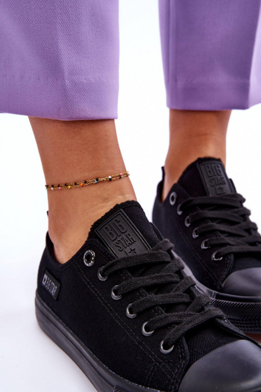 Sapatos de lazer em tecido Big Star KK274009 preto Sapatos de lazer em tecido Big Star KK274009 preto