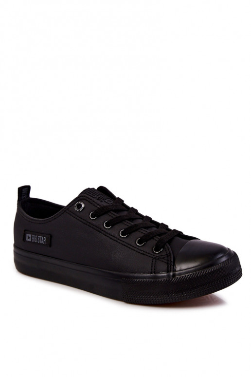 para homens Sapatos casuais baixos Big Star KK174009 cor preta