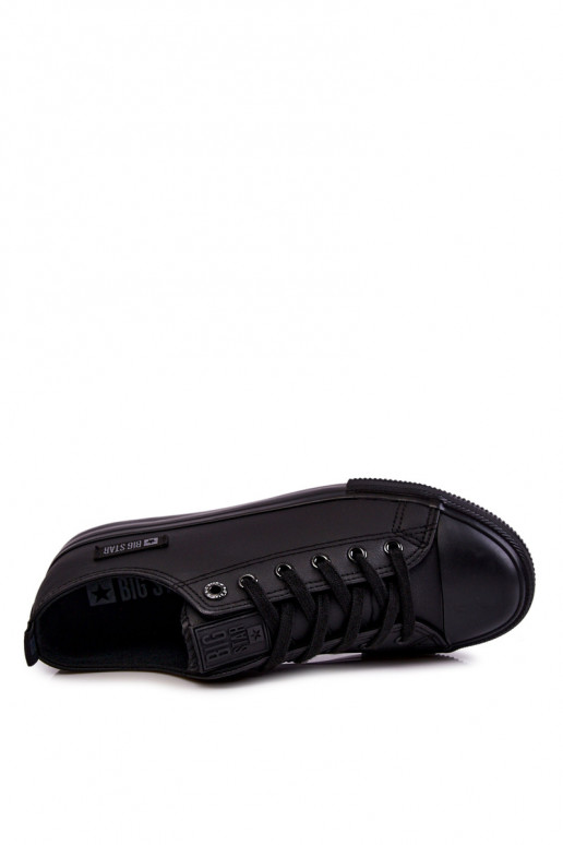 para homens Sapatos casuais baixos Big Star KK174009 cor preta