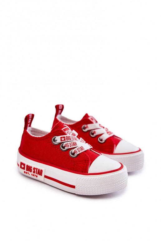 Calçados casuais infantis BIG STAR KK374051 vermelho