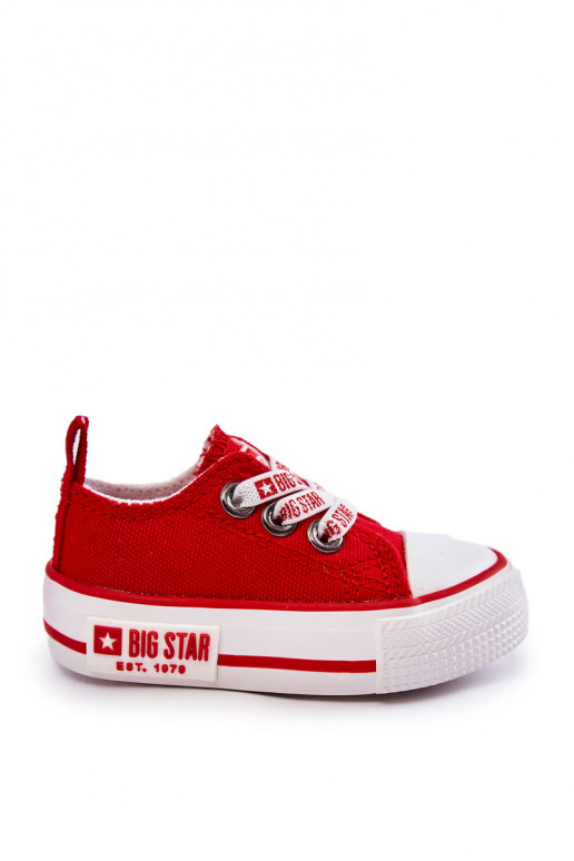 Calçados casuais infantis BIG STAR KK374051 vermelho