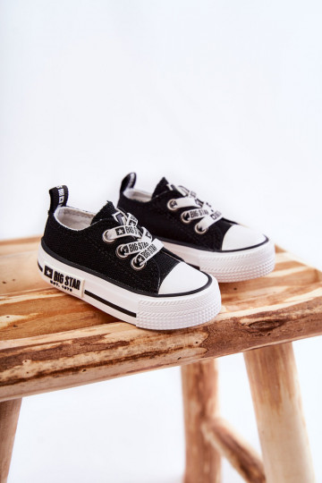 Calçado infantil de lazer BIG STAR KK374049 preto e branco
