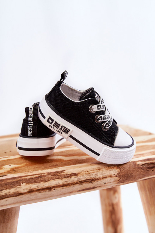 Calçado infantil de lazer BIG STAR KK374049 preto e branco