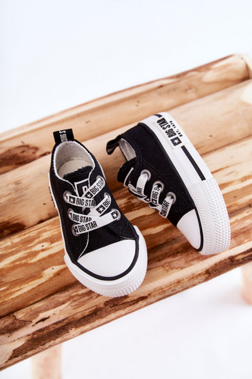Calçado infantil de lazer BIG STAR KK374049 preto e branco