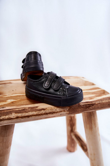 Sapatos casuais infantis com fechos adesivos BIG STAR KK374090 preto 2