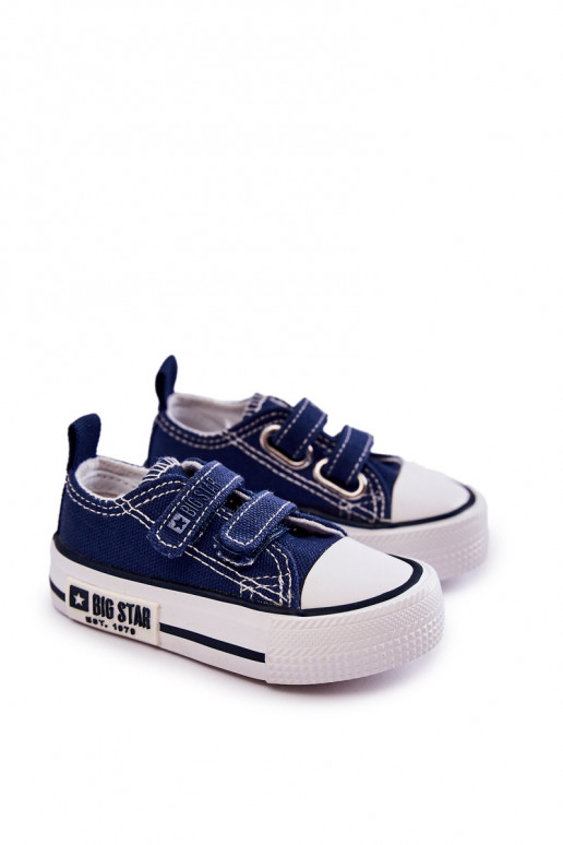 Calçado infantil de lazer com fechos adesivos BIG STAR KK374075 azul escuro