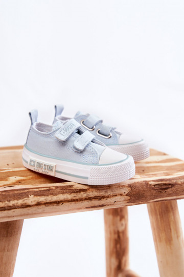 Calçado infantil de lazer com fechos adesivos BIG STAR KK374078 cor azul