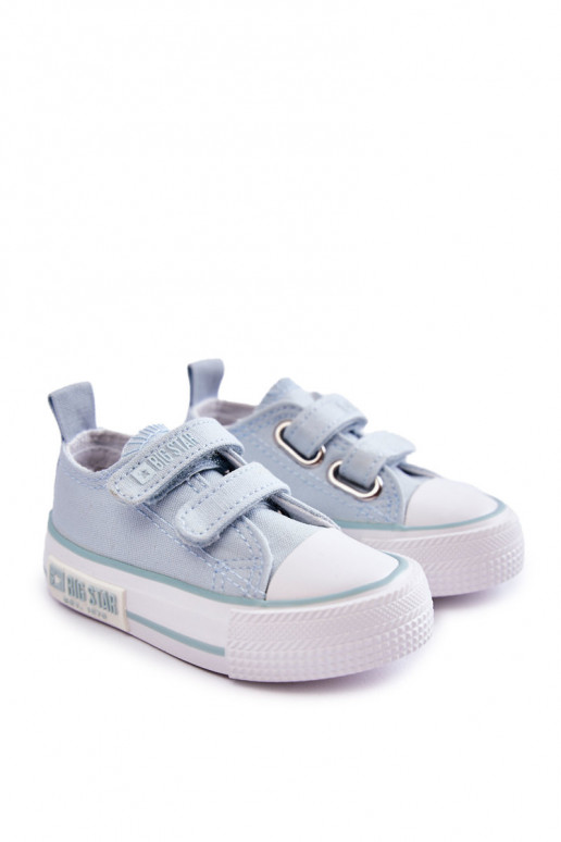 Calçado infantil de lazer com fechos adesivos BIG STAR KK374078 cor azul