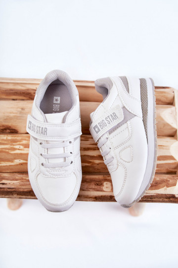 Calçado desportivo infantil Big Star KK374009 branco 2