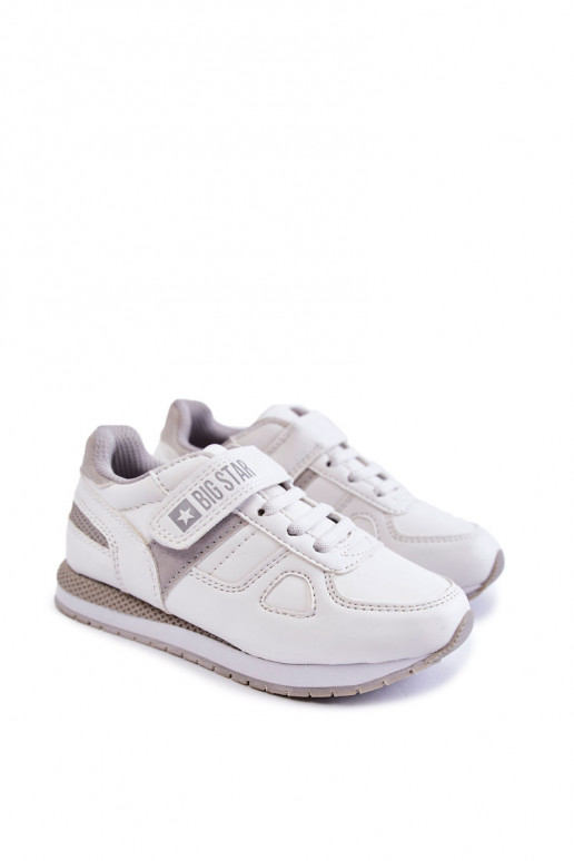 Calçado desportivo infantil Big Star KK374009 branco