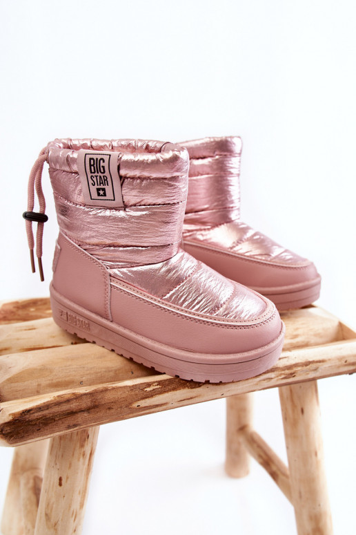 Botas de neve infantis Big Star KK374219 rosa