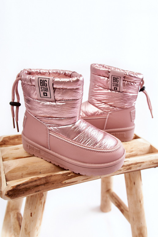Botas de neve infantis Big Star KK374219 rosa