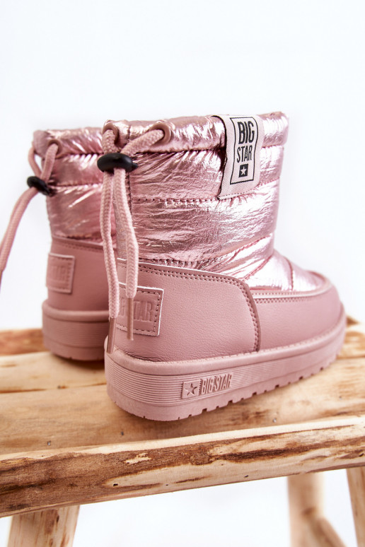 Botas de neve infantis Big Star KK374219 rosa