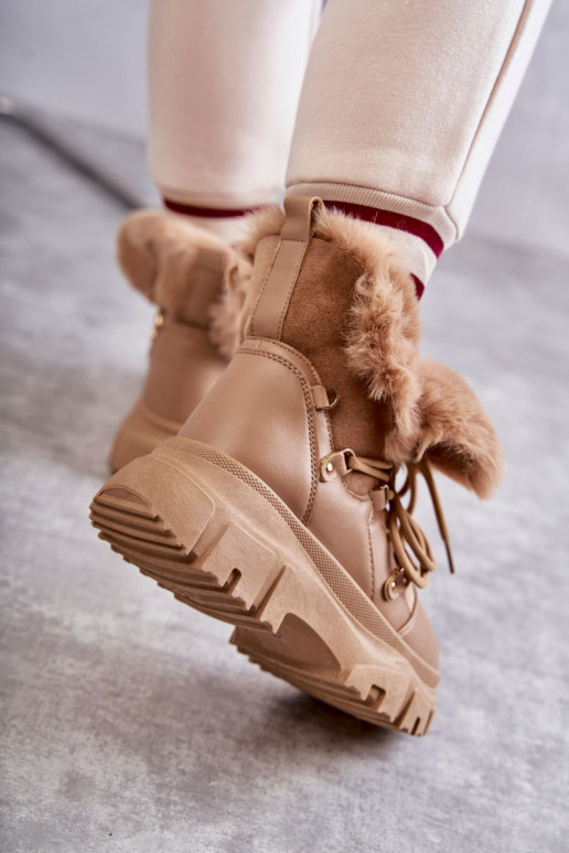 Botas aquecidas sapatos cor bege Charles Botas aquecidas sapatos cor bege Charles