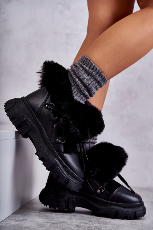 botas aquecidas cor preta Charles botas aquecidas cor preta Charles