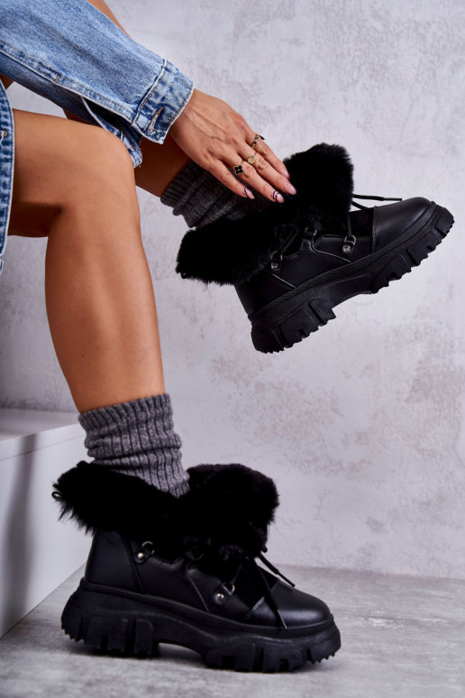 botas aquecidas cor preta Charles botas aquecidas cor preta Charles