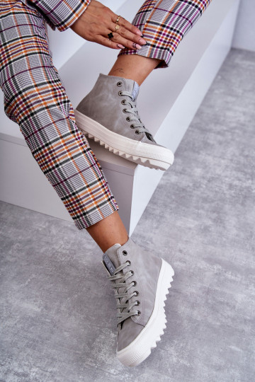 Sapatos de lazer Big Star cor cinza aquecido EE274114 2