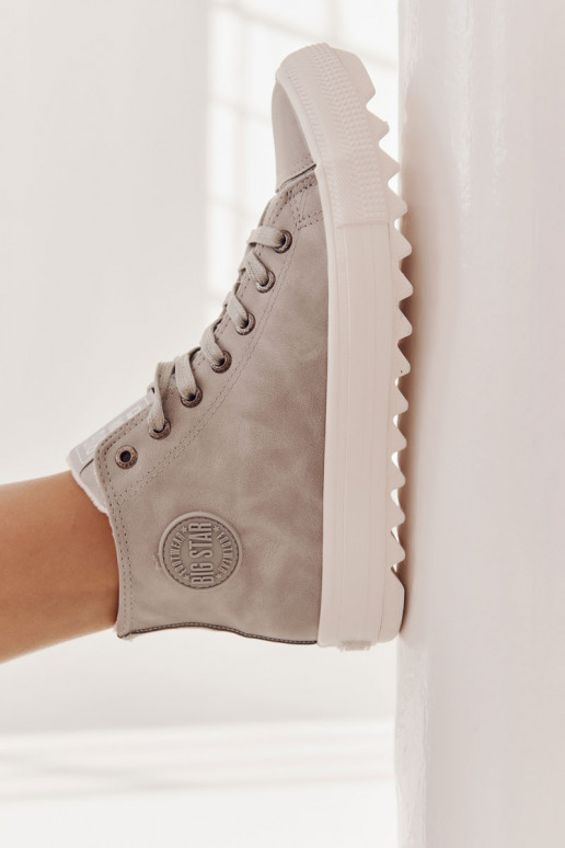 Sapatos de lazer Big Star cor cinza aquecido EE274114 Sapatos de lazer Big Star cor cinza aquecido EE274114