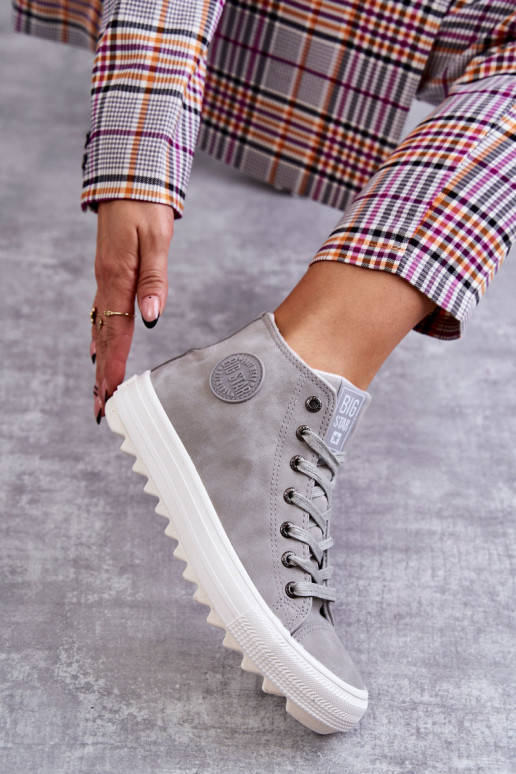 Sapatos de lazer Big Star cor cinza aquecido EE274114