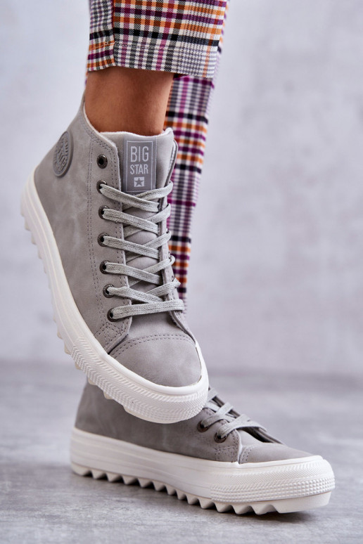 Sapatos de lazer Big Star cor cinza aquecido EE274114