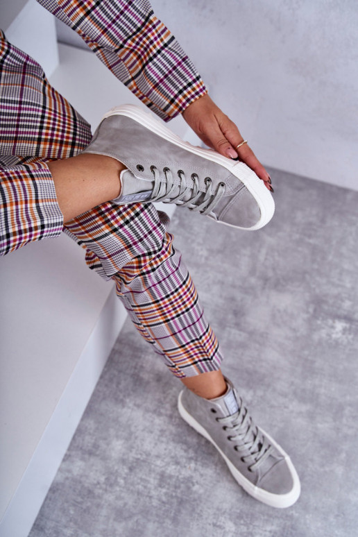 Sapatos de lazer Big Star cor cinza aquecido EE274114